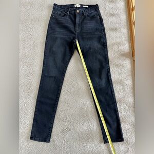 Jaen black wash skinny jeans